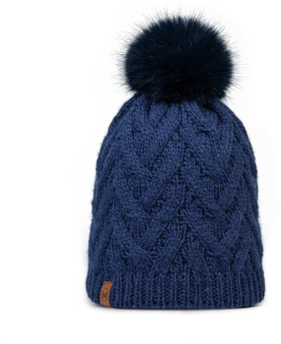 Buff®| Knitted & Fleece Mütze Männlich Weiblich Erwachsene, Extreme Kälte, Praktisch, Vielseitig, Modisch, Wärmedämmung, Komfortabel, Einheitsgröße, Dunkelgrau