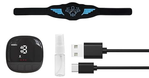 EMS Bauchmuskeltrainer, EMS Trainingsgerät Bauchmuskeltrainer Elektrisch mit 10 Modi und 30 Intensitäten, Bauchtrainer EMS Muskelstimulation USB Wiederaufladbarer Tragbarer, Männer und Frauen