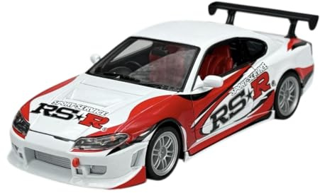 Welly Modell Auto Kompatibel mit Nissan Silvia S15 S-15 RS-R Weiss ca 1/24 1:24 Metall Modell Auto Die Cast Neu im Kasten