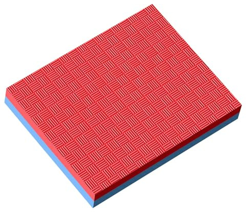 Gralara Balance Kissen Eva Schaumstoff Balance Pad Yogamatte Trainingsunterlage rutschfest Leicht Tragbar für Damen Und Herren für Gym Zuhause, Rot