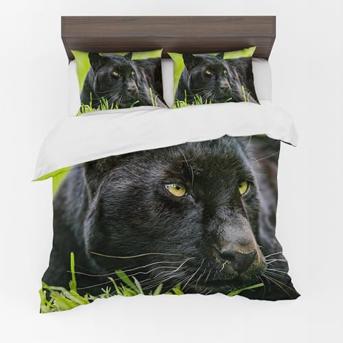 Adam Home 3D Duvet Cover Set With Pillowcases Home Bedroom Décor Digital Printed Microfiber Double Bedding Set Made in UK|Black Panther