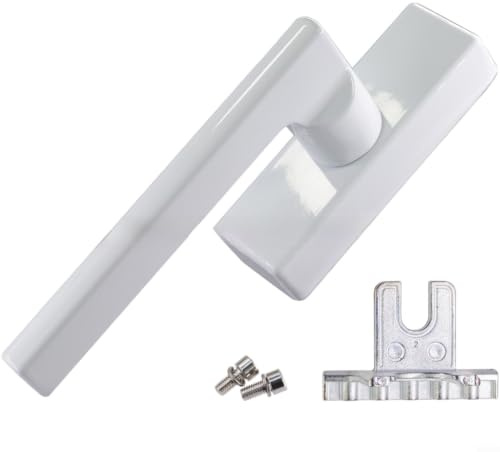 Bordfly Tiradores de ventana con cerradura para niños, manija de ventana con cerradura, cerradura de ventana cerrada, cierre de ventana (blanco)