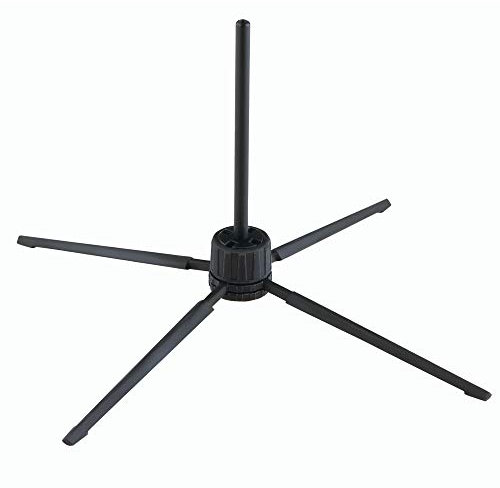 K&M 15262 Pied pour flûte soprano et piccolo Noir - Pliage compact, poids plume - Support avec ø 0,65cm