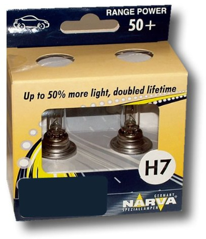 Narva H7 Range Power 50+ Scheinwerfer Glühlampe 2 Stück 12V 55W