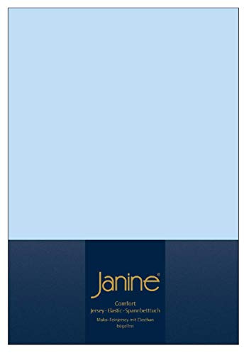 Janine Design Spannbettlaken - 100 x 200 cm - hellblau