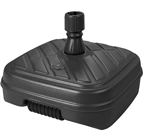 Doppler HDPE Füllsockel mit Rolle - Für Sonnenschirme bis 300 cm - Mit Sand oder Wasser befüllbar - Für optimale Stabilität - 48 Liter - Anthrazit