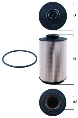 MAHLE KX 230D Fuel filter