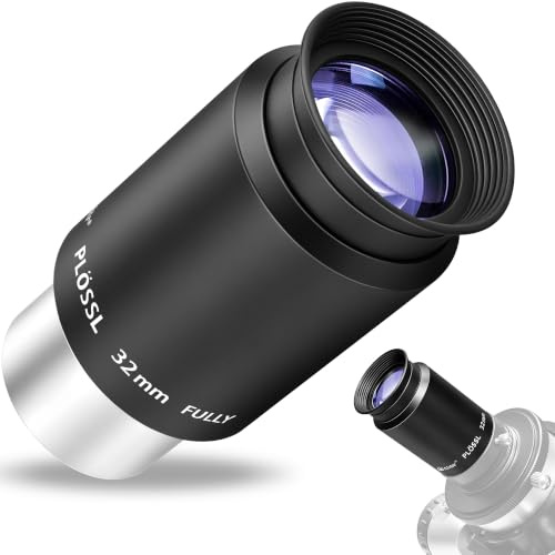 Alstar 3,2 cm 32 mm Plössl-Teleskop Okular – 4-Element-Plössl-Design – Gewinde für Standard 3,2 cm Astronomie Filter