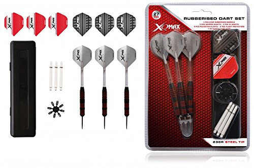 XQ-Max Rubberised Steel Dartset Typ: 23 Gr.