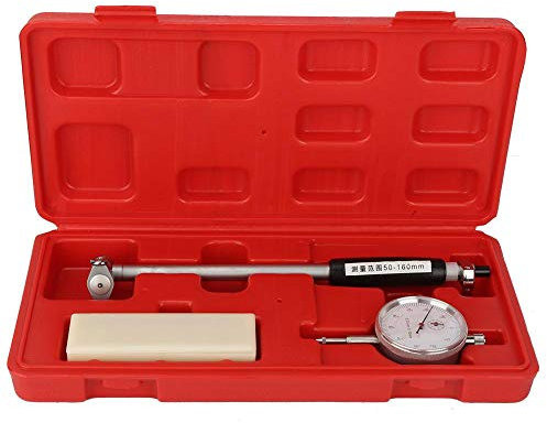 50-160mm Dial Bore Gauge, Walfront Innenzylinder Bohrungslehre Set Zylinder Tool Kit 0.01mm Graduierungen