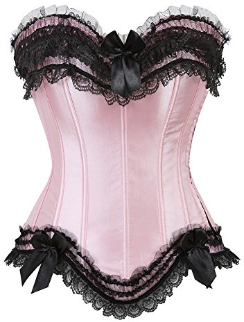 Grebrafan Plus Size Zip Side Corset Top Women Wear Out | Classic elegant corset for Halloween parties and pirate festivals, Street Style for heavy or slim woman