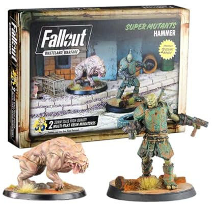 Modiphius Entertainment | Fallout Wasteland Warfare | Super Mutants: Hammer | Miniatures | Unpainted