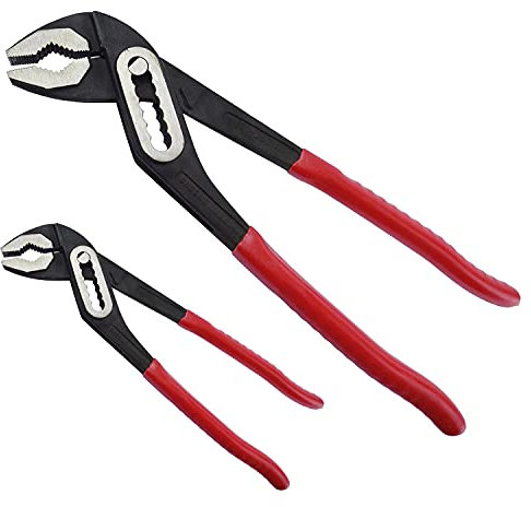 Tooltime® 2 Pack - Slim Jaw 180mm 7 & 300mm 12 Waterpump Sliding Wrench Pliers