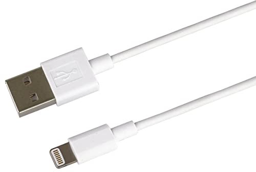 PremiumCord Apple Lightning auf USB Kabel 1m , für Apple iPod / iPad / iPhone, Apple Lightning 8-pin Stecker auf USB 2.0 Stecker, weiß