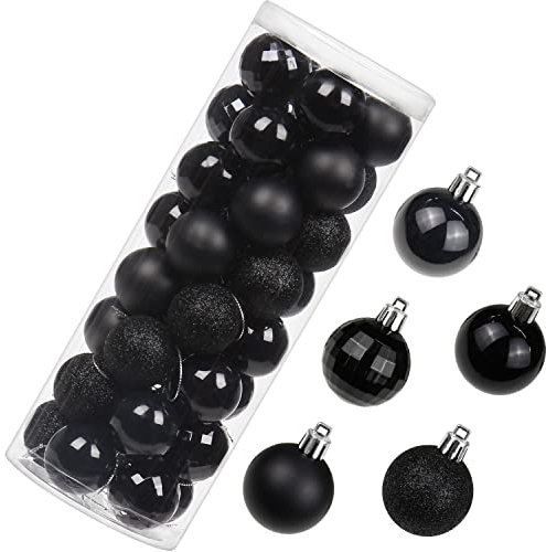 4CM Weihnachtsdeko Weihnachtskugeln, 40 Stücke Bruchsiche Christbaumkugeln Ornamente Weihnachtsbaumschmuck für Weihnachtsbaum Christbaumkugeln Weihnachtsdekoration Kugeln