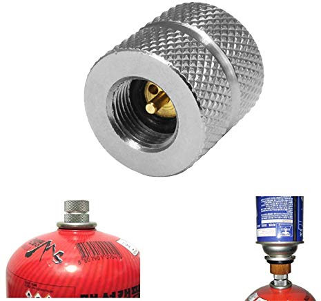 L-MEIQUN, Outdoor Camping Butane Stove Gas Refill Adapter Cartridge Gas Nozzle Bottle Type Cartridge Screw Type Valve Canister Connector