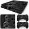 Vinyl-Aufkleber für PS4, schmal, schwarzer Totenkopf, PS4 S, Konsole und Controller, Vinyl-Aufkleber