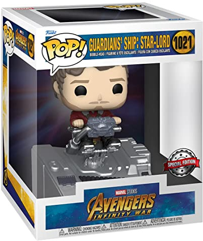 Funko Pop! Deluxe: Marvel Avengers Infinity War - Guardians' Ship: Star-Lord (Special Edition) #1021 Bobble-Head Vinyl Figure