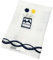 Meishida Cortina Corta Translúcida para Cocina, Visillo Cocina Ventana Blanca Decorativo para Hogar Sala Comedor Balcón y Cocina (Flor Azul, 90 x 150 cm)