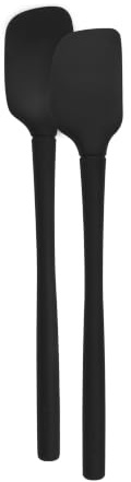 Tovolo Flex-Core All-Silikon Mini Spatel & Löffel, Küchenhelfer 2er Set, Hitzebeständig & BPA Frei Silikon Spatel & Löffel, Sicher für Gusseisen & Antihaft-Kochgeschirr, Spülmaschinenfest