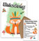 OWLBOOK Fuchs Boho 5 Einladungskarten Kindergeburtstag Junge Mädchen Kinder - Wilde Tiere Geburtstag - Kindergeburtstagseinladungen Wald Tiere Zoo Dschungel Einladungen zum Ausfüllen mit Umschläge