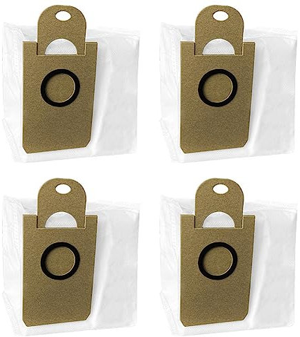 Donkivvy Lot de 4 Sacs à poussière pour aspirateur Robot pour Laresar pour L6 Nex, étanches et Grande capacité