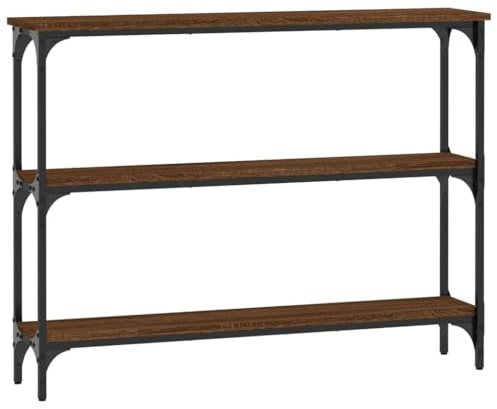 vidaXL Konsolentisch Braun Eichen-Optik 100x22,5x75 cm Holzwerkstoff
