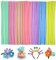 Ainiv 200 Stück Pfeifenreiniger Bunt zum Basteln, 7 Farben Pfeifenreiniger Chenilledraht Lang 30cm X 7mm, Pfeifenputzerdraht für Handwerk Dekorationen, Pipe Cleaner Basteln für DIY Handwerksprojekte