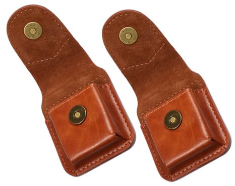 HAPINARY Custodia per in Pelle per 2 Pezzi Manicotti Protettivi per Cintura Design per Fumatori