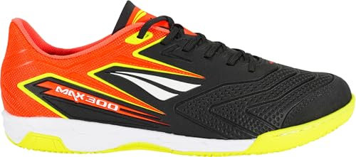 PENALTY Futsal-Schuhe MAX 300 Y-1, Orange Schwarz Weiß, 12 Women/10.5 Men