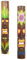 Oriental Galerie 2er Set Maori Maske Wanddeko Wandbild Deko Holz Exotisch Partykeller Dekomaske zum aufhängen Tiki 100 cm
