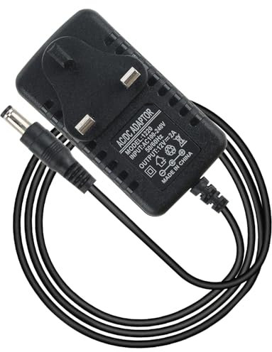 Universal AC/DC Power Supply Adapter 12V 2A UK Converter Adaptor 100-240V 50/60HZ Plug 5.5mm x 2.1mm for Led Strips Lights Audio/Video LCD Wireless Router Security Camera Monitor ADSL Cats WIFI IP