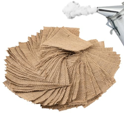Burlap Bee Smoker Fuel Jute Burlap Smoker Fuel for Beekeeping Easy to Light Hive Smoker Fuel (2.2 Pounds)