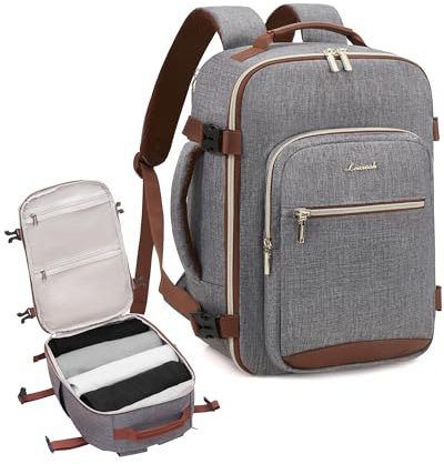 LOVEVOOK für Ryanair Handgepäck 40x20x25 Rucksack, Kleiner Handgepäcktasche Reiserucksack Flugzeug, Travel Backpack für 13,3 Zoll Laptop, Untersitz Hand Luggage Schulrucksack Eurowings Wizz 40x30x20