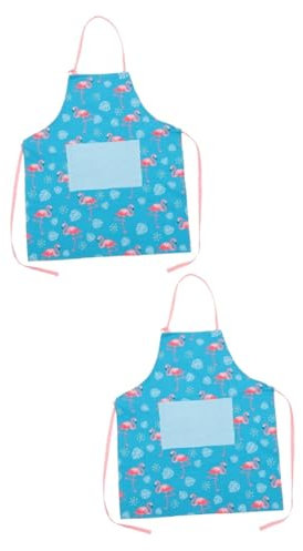 Alipis 2 Uds Delantal De Flamenco Delantal De Barbacoa De Servir De Parrilla Divertido De Cocina De Pájaro Flamenco Para Asar De