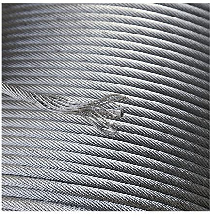 Stainless Steel Wire Rope 4mm Heavy Duty Cable 50m 500m Strong Metal Cable Wire for Outdoor Use
