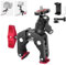 Mechrig Super Clamp Camera Mount with Mini Ball Head, Aluminum Bike/Motorcycle Handlebar Mount for Go Pro/Insta360/DJI Action Camera, Desk & Tube Crab Clamp for DSLR/Monitor/Light/Mic (SY011)