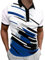 Men's Polo Shirt with Zip Summer Short Sleeve Polo Shirt, Stretch Golf Leisure Polo Shirt for Men, Lightweight Business Casual T-Shirts Breathable Sports Shirt T-shirts M-5XL, blue, M