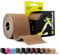 SPORTTAPE Kinesiology Tape - 5cm x 5m Roll - Light Brown | Kinetic Sports Tape, Waterproof & Hypoallergenic Skin Tones | Physio & Muscle Injury Support for Shoulder, Knee, Shin, Ankle, Joint & Body