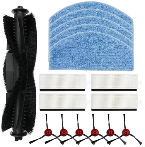 Accessoires pour BObsweep pour aspirateur robot Laresar Mars 01, pièces de rechange avec brosse principale, serpillères, brosses latérales, filtres (B)