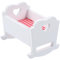 Vaguelly Holzwiege Ornamente Mini Puppenhausbett Kleine Dekorationen Mini Bett Für Puppenhaus Puppenwiege Spielzeughaus Mini Basteln Puppenbett Wiegen Zubehör Möbel