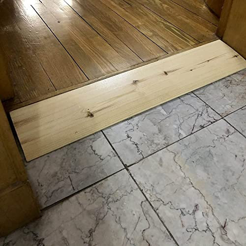 QIANMEI Bordsteinrampen Aus Holz, Rollstuhlrampe for Haustüren Und Treppen, for Rollstühle, Mobilitätsroller/Einfahrten/Skateboards, Tragkraft: 300 Kg(45x10x6cm(17.7x3.9x2.3in))
