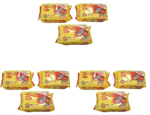 Xnuiasqe Microfibre Electrostatic Floor Cloths for Flat Swivel Mop Multi Fitting Cleaning Wipes Dust Removal Mop Paper 9 Packs