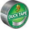 Duck Tape Gewebe-Klebeband, einfarbig, Silber-Chrome, Reparieren, Basteln, Personalisieren, Dekorieren und als Lernmaterial, 48 mm x 9,1 m