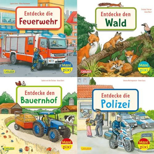 Maxi-Pixi-4er-Set 97: Entdecke deine Welt 2 (4x1 Exemplar): 4 Minibücher für Kinder ab 3 Jahren (97)