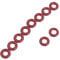 sourcing map 10 STÜCKE Roter Gummiölfilterdichtung O-Ringe Dichtungen 9 mm x 4 mm x 2,5 mm