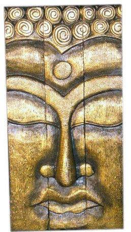Unbekannt Wandbild Buddha Gold Wanddeko