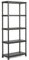 Keter Plus Kunststoffregal 80/5, schwarz, 80 x 40 x 187 cm