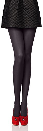 Antie Damen Mikrofaser Strumpfhose bunt blickdicht AN-122 60 DEN (Graphit, L (40-44))