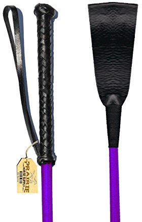 Schwarz, Rosa, Fuchsia, oder lila Gerte 61 cm 68,6 cm NEU 100% Fiberglas-Schaft Pferd Peitsche mit Leder schönen Qualität The Real Thing nicht Kostüm Junk. by Prairie, Supply..., violett